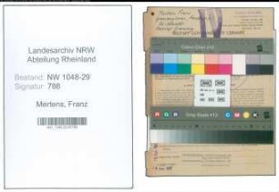 Entnazifizierung Franz Mertens , geb. 31.01.1898 (Beamter)