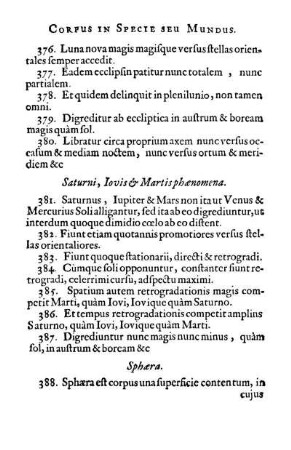 Saturni, Iovis & Martis phænomena.