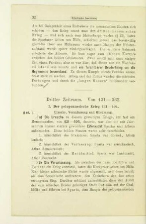 Dritter Zeitraum. Von 431-362