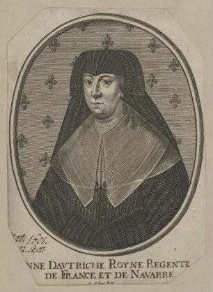 Bildnis der Anne Davtriche, Königin von Frankreich