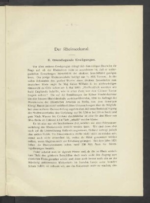 II. Grundlegende Erwägungen.