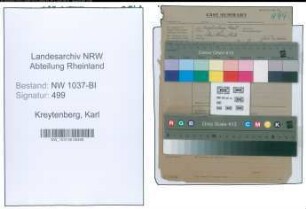 Entnazifizierung Karl Kreytenberg , geb. (Mechaniker)