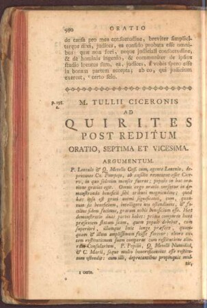 Ad Quirites Post Reditum