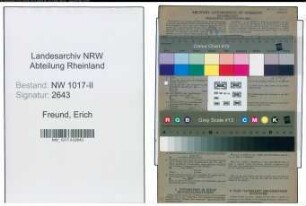 Entnazifizierung Erich Freund , geb. 04.01.1904 (Witwe)