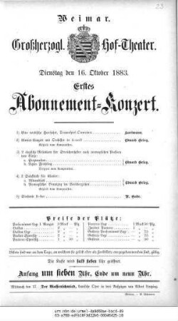 Abonnement=Konzert
