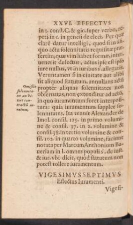Vigesimus Septimus Effectus Iuramenti.