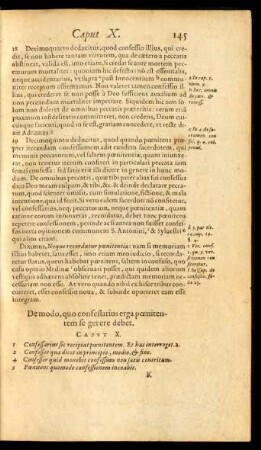De modo, quo confessarius erga poenitentem se gerere debet. Caput X.
