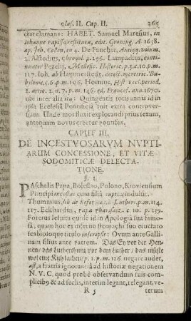 Caput III. De Incestuosarum Nuptiarum Concessione ...