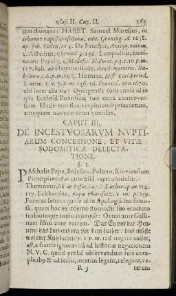 Caput III. De Incestuosarum Nuptiarum Concessione ...