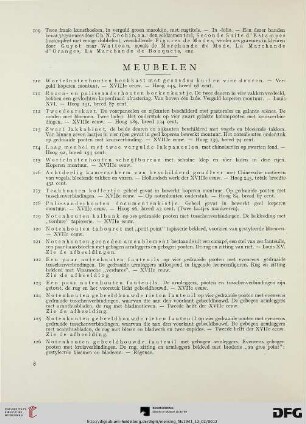 Meubelen (Nr. 110-143A)