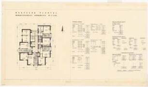 Wohnhäuser Haspeler Viertel, Wuppertal: Grundriss Wohngeschoss, 1:100