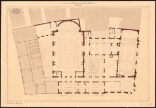 Museum (Haus der Museumsgesellschaft), Stuttgart: Grundriss Hauptgeschoss