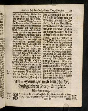 913-919, Vorbereitung; Eingang