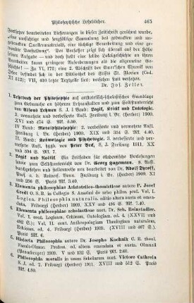 463-465 [Rezension] Steichele, Anton von, Das Bisthum Augsburg, 6. und 7. Band