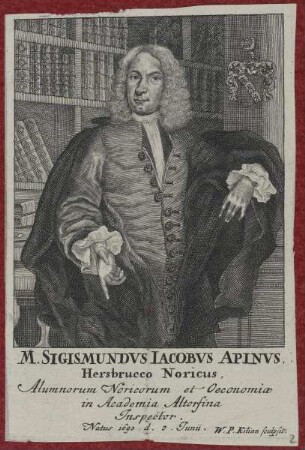 Bildnis des Sigismundvs Iacobvs Apinvs