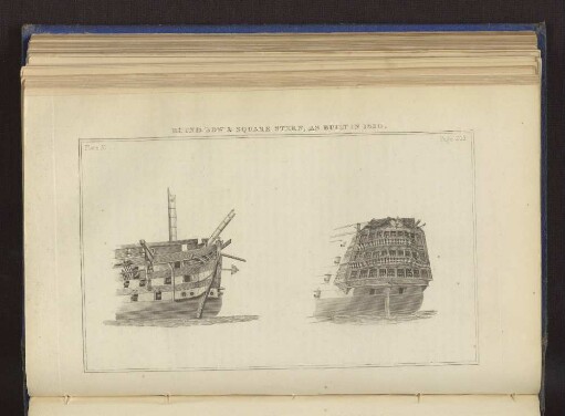ROUND BOW & SQUARE STERN, AS BUILT IN 1820. Plate 31. Page 205.