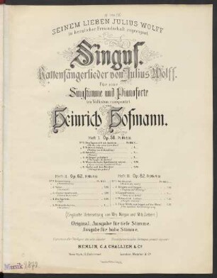 Heft 1, No. 3: Geküsst : Op. 58, No. 3