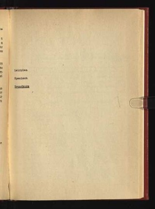 Lehrplan Spanisch Grundkurs