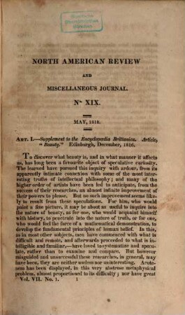 The North American review and miscellaneous journal, 7. 1818