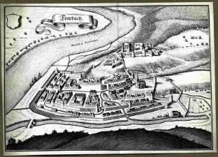 Trarbach (heute Traben - Trarbach) Merian 1645