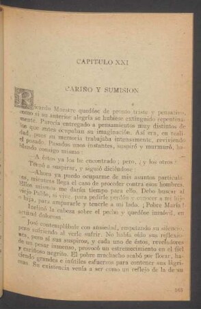 Capítulo XXI - Cariño y sumisión