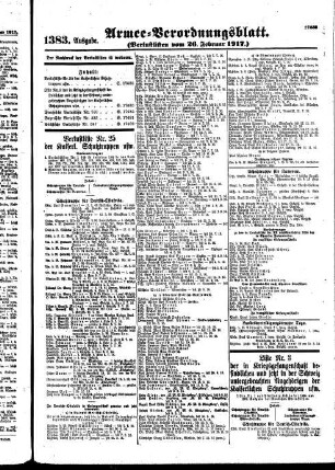 1383.Ausgabe. Montag, 26. Februar 1917