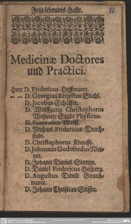 Medicinae Doctores und Practici