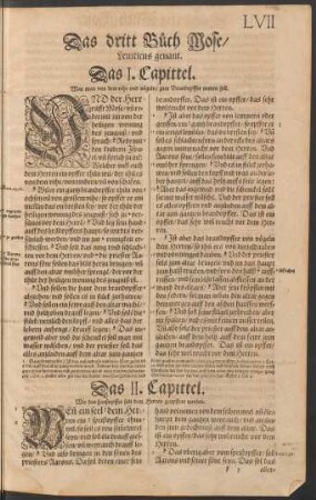 Das dritt Buch Mose/ Leviticus genant.