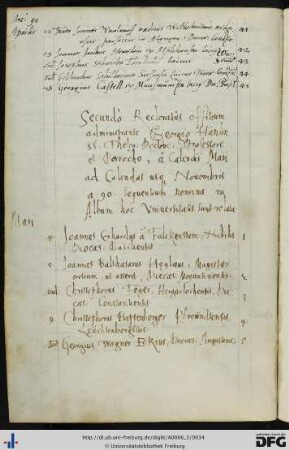 [fol. 13] Rektorat Georg Hänlin 1590