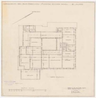 Garten Fraenkel, Berlin-Kladow: Grundriss Obergeschoss, 1:100