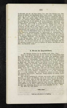 Recept für Jugendbildung