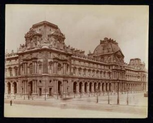 Louvre (Palais du Louvre), Paris Richelieu-Flügel zum Innenhof: Ansicht