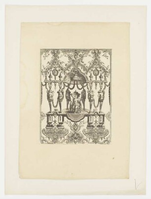 Groteske, aus: Jacques Thuret, „Oeuvre de Jean Bérain“, Paris 1711