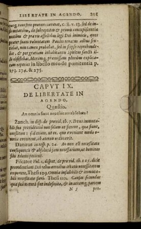 Caput IX. De Libertate In Agendo.