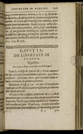 Caput IX. De Libertate In Agendo.