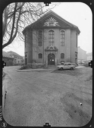 Suhl. Marienkirche (Hauptkirche St. Marien, 1753/1756). Ansicht von Westen
