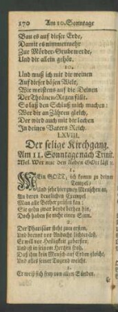 LXVIII. Der selige Kirchgang. Am 11. Sonntage nach Trinit