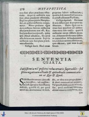Sententia IV.