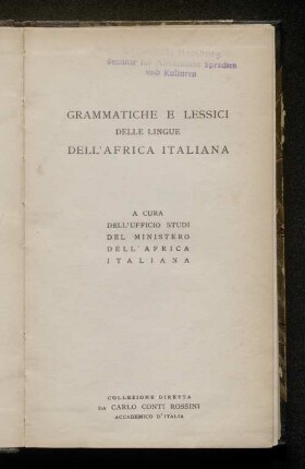 Elementi grammaticali ed esercizi