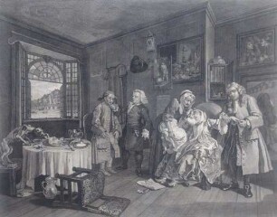 Marriage à la Mode, Plate VI
