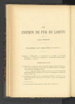 Le Chemin de Fer De Lobito.