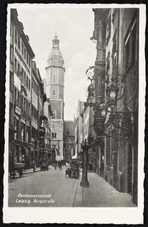 Reichsmessestadt Leipzig. Burgstraße