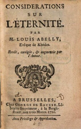 Considerations Sur L'Éternité
