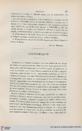 Chronique