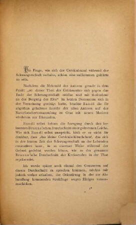 Anatomischer Beitrag zum Verhalten der Cervix uteri während der Schwangerschaft