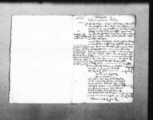 Kostenvoranschlag und Bericht von Schickhardt für die Instandsetzung des Zauns, 1616, mit Kostenvoranschlag von Kilian Kesenbrot (2 Folio)