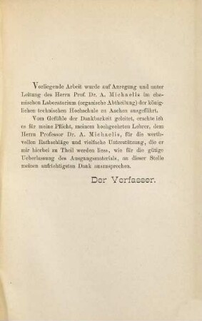 Über die Arsenoverbindungen des Benzols und Naphtalins und über Phenylarsensulfide