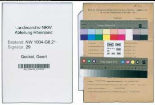 Entnazifizierung Geert Gockel , geb. 19.06.1921 (Betriebsleiter)