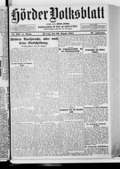 Hörder Volksblatt. 1884-1934