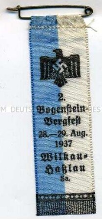 NSRL (NS-Reichsbund für Leibesübungen), 2. Bogenstein-Bergfest in Wilkau-Haßlau